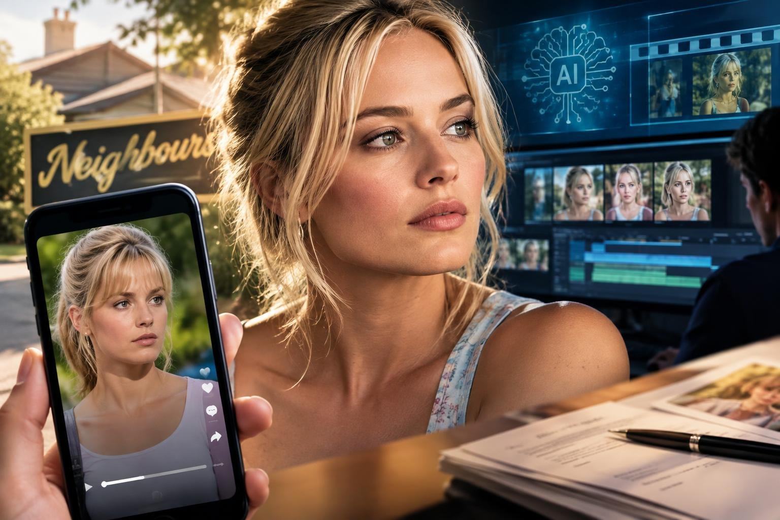 AI image: Neighbours’ AI Recut Puts TV Archives—and Actors’ Consent—in the Spotlight