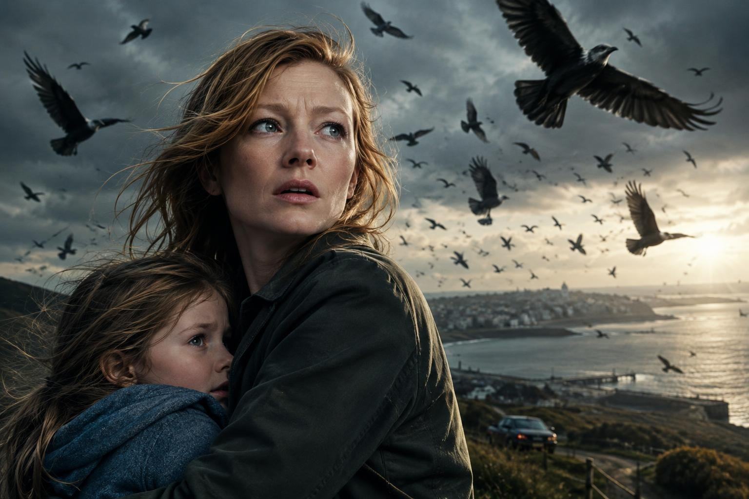 AI image: Sarah Snook to Lead HBO’s New Take on The Birds